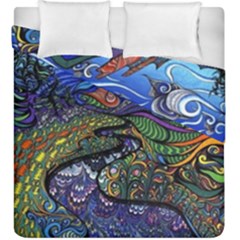 Psychedelic Landscape Duvet Cover Double Side (King Size)