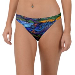 Psychedelic Landscape Band Bikini Bottoms