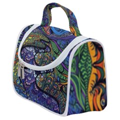 Psychedelic Landscape Satchel Handbag