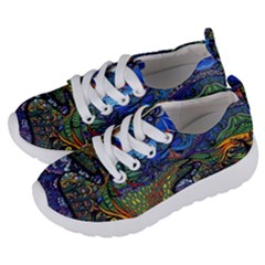 Psychedelic Landscape Kids  Lightweight Sports Shoes