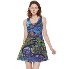 Psychedelic Landscape Inside Out Reversible Sleeveless Dress