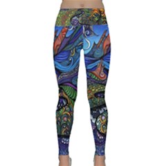 Psychedelic Landscape Lightweight Velour Classic Yoga Leggings