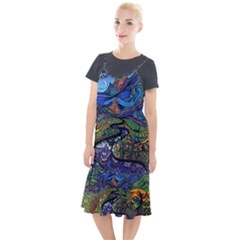 Psychedelic Landscape Camis Fishtail Dress