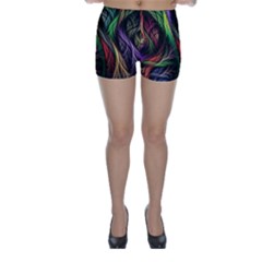 Abstract Psychedelic Skinny Shorts