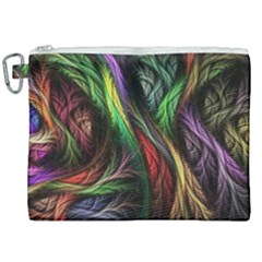 Abstract Psychedelic Canvas Cosmetic Bag (xxl)