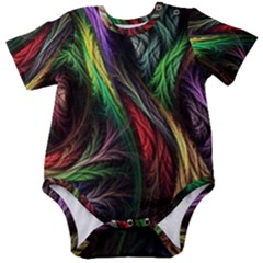 Abstract Psychedelic Baby Short Sleeve Bodysuit by Sarkoni