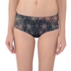 Abstract Psychedelic Geometry Andy Gilmore Sacred Mid-waist Bikini Bottoms by Sarkoni