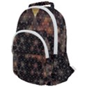 Abstract Psychedelic Geometry Andy Gilmore Sacred Rounded Multi Pocket Backpack View1