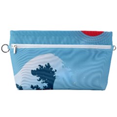 Minimalism Great Wave Off Kanagawa Handbag Organizer by Sarkoni