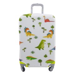 Baby Dino Seamless Pattern Luggage Cover (small) by Sarkoni