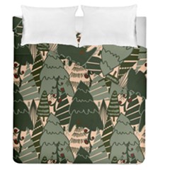 Christmas Vector Seamless Tree Pattern Duvet Cover Double Side (queen Size)