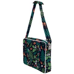 Pattern Forest Leaf Flower Motif Cross Body Office Bag by Sarkoni