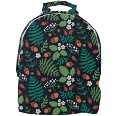 Pattern Forest Leaf Flower Motif Mini Full Print Backpack by Sarkoni