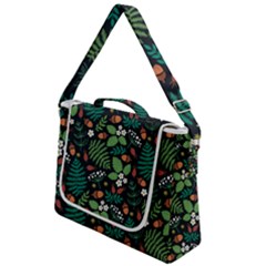 Pattern Forest Leaf Flower Motif Box Up Messenger Bag by Sarkoni