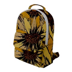 Colorful Seamless Floral Pattern Flap Pocket Backpack (large) by Sarkoni
