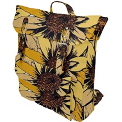 Colorful Seamless Floral Pattern Buckle Up Backpack by Sarkoni