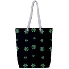 I Love Guitars In Pop Arts Blooming Style Full Print Rope Handle Tote (small) by pepitasart