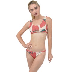 Seamless Strawberry Pattern Vector The Little Details Bikini Set by Grandong