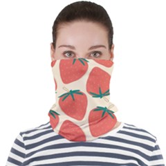 Seamless Strawberry Pattern Vector Face Seamless Bandana (adult) by Grandong