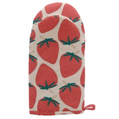 Seamless Strawberry Pattern Vector Microwave Oven Glove by Grandong