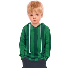 Green Seamless Watermelon Skin Pattern Kids  Overhead Hoodie by Grandong