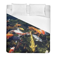 Koi Pond 3d Fish Duvet Cover (full/ Double Size) by Grandong