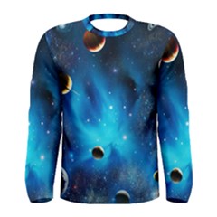 3d Universe Space Star Planet Men s Long Sleeve T-shirt by Grandong