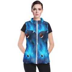 3d Universe Space Star Planet Women s Puffer Vest by Grandong