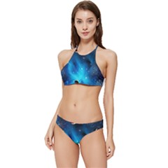 3d Universe Space Star Planet Banded Triangle Bikini Set by Grandong