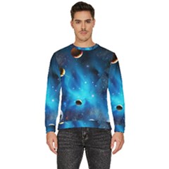 3d Universe Space Star Planet Men s Fleece Sweatshirt by Grandong