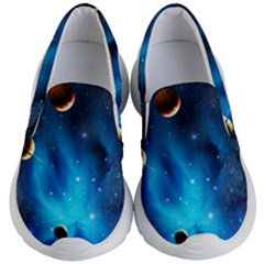 3d Universe Space Star Planet Kids Lightweight Slip Ons by Grandong