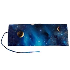 3d Universe Space Star Planet Roll Up Canvas Pencil Holder (s)