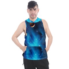 3d Universe Space Star Planet Men s Sleeveless Hoodie by Grandong