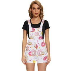 Vector Donut Seamless Pattern Short Overalls by Grandong