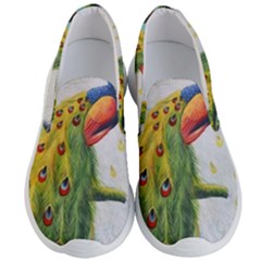 Peacock Art Men s Lightweight Slip Ons by Grandong