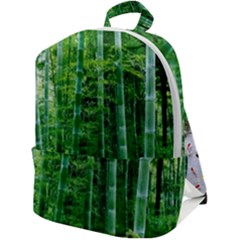 Bamboo Forest Squid Family Zip Up Backpack by Grandong