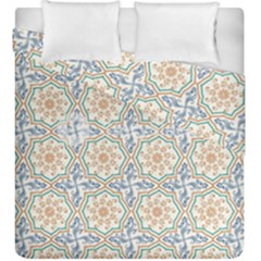 Ornaments Style Pattern Duvet Cover Double Side (king Size) by Grandong