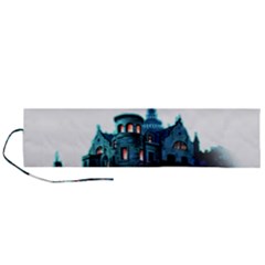 Blue Castle Halloween Horror Haunted House Roll Up Canvas Pencil Holder (l)