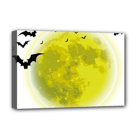 Happy Halloween Deluxe Canvas 18  X 12  (stretched)