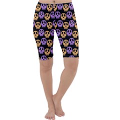 Halloween Skull Pattern Cropped Leggings  by Ndabl3x