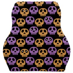 Halloween Skull Pattern Car Seat Velour Cushion  by Ndabl3x