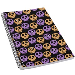 Halloween Skull Pattern 5 5  X 8 5  Notebook by Ndabl3x