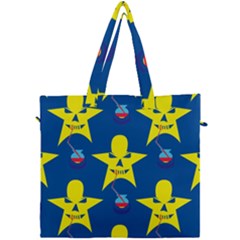 Blue Yellow October 31 Halloween Canvas Travel Bag by Ndabl3x