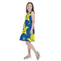 Blue Yellow October 31 Halloween Kids  Skater Dress View2