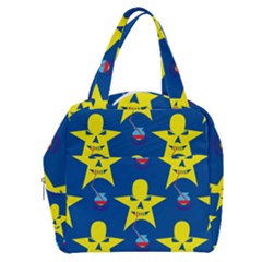 Blue Yellow October 31 Halloween Boxy Hand Bag by Ndabl3x