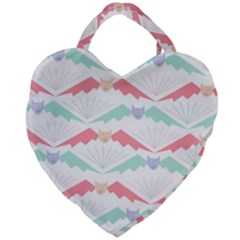 Halloween Pattern Giant Heart Shaped Tote by Ndabl3x