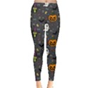 Halloween Bat Pattern Everyday Leggings  View1