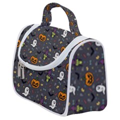 Halloween Bat Pattern Satchel Handbag by Ndabl3x