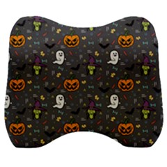 Halloween Bat Pattern Velour Head Support Cushion by Ndabl3x