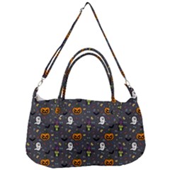 Halloween Bat Pattern Removable Strap Handbag by Ndabl3x